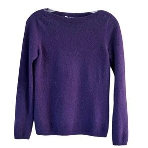 Charter Club Sweater 100% Cashmere Purple Super Soft Pullover Cozy Warm Casual S